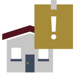 Home with a notice