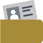 Wallet with an identification card