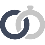 Interlocked wedding rings