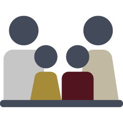 Three people
