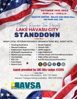 Lake Havasu City Stand Down informational flyer